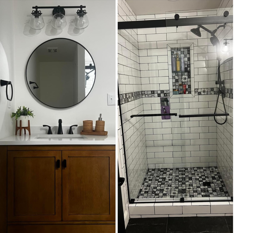 Warm Wood Tones Meet Modern Tile