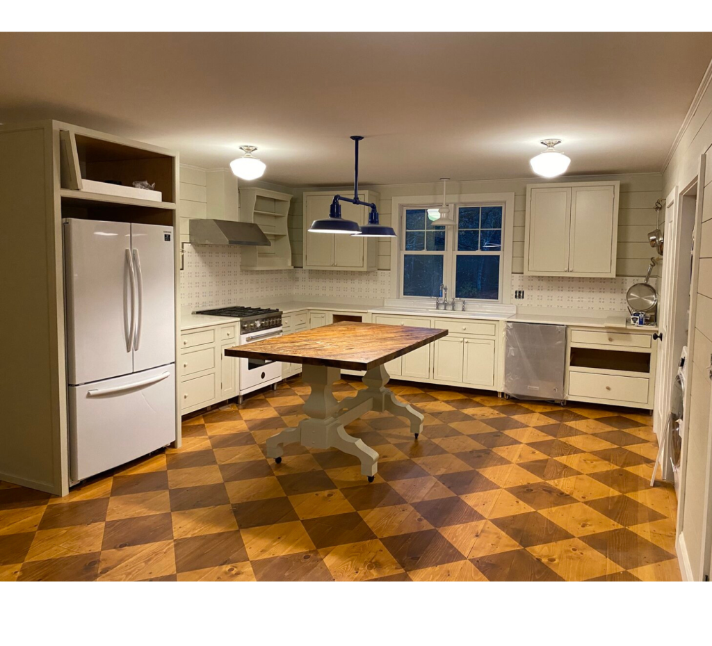 Charming Kitchen with Rustic Island