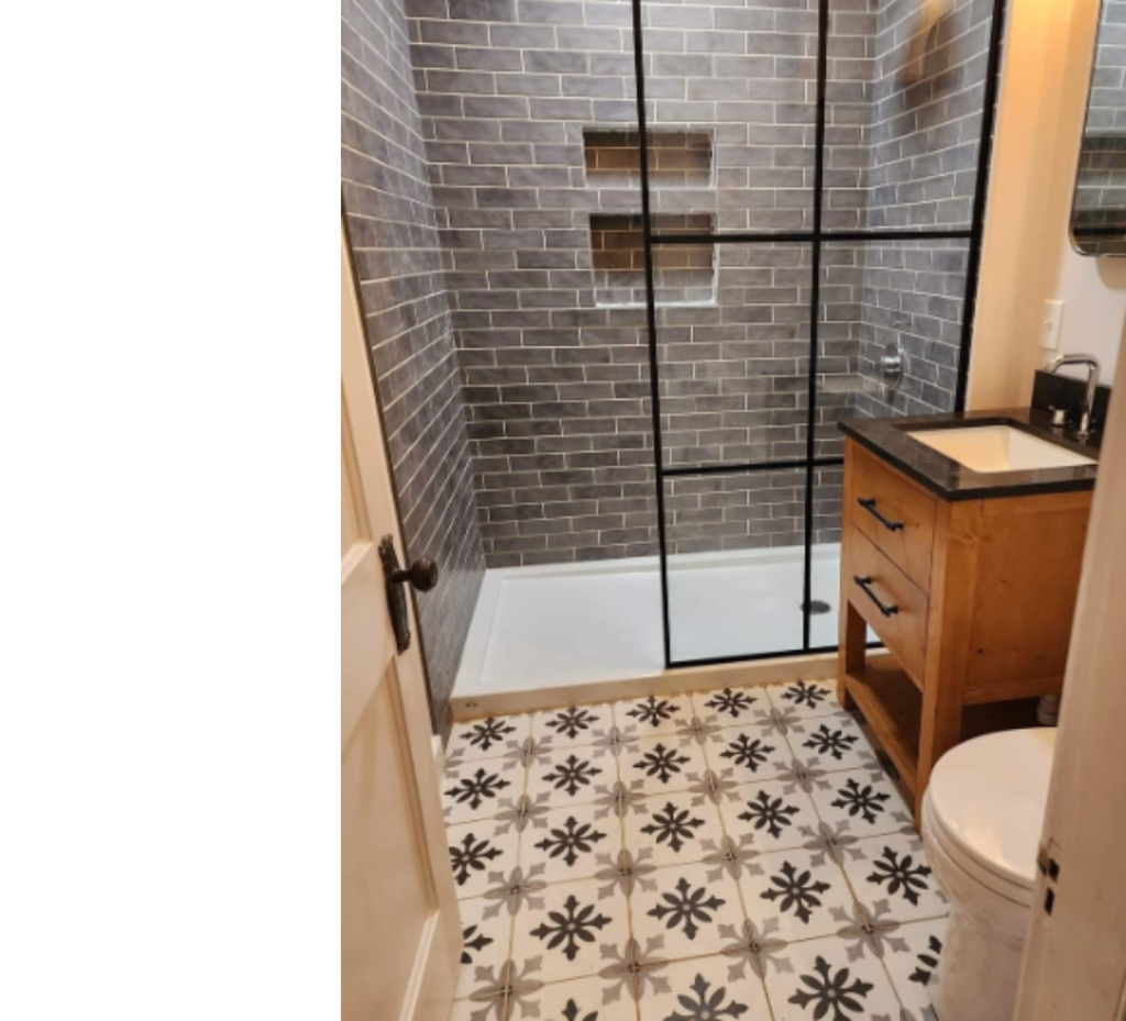 Rustic Charm Meets Modern Shower