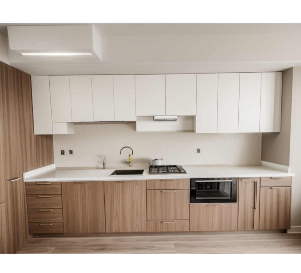 Two-Tone Modernity: A Sleek & Functional Kitchen